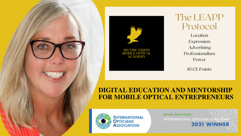 "I feel empowered" says IOA's International Optician of the Year award winner Helen Whitaker