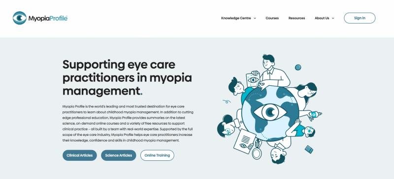 Myopia website relaunched